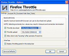 Firefox Throttle